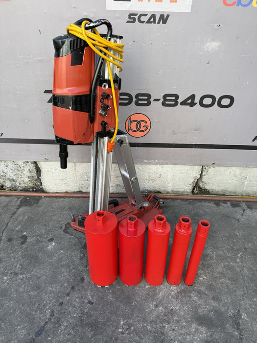 Hilti DD-200 DD200 Core Drill Rig with Core Bits Works Fine et61
