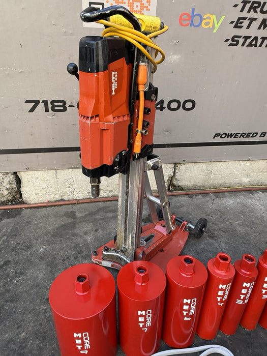 Hilti DD-250 DD200 Core Drill Rig with Core Bits Works Fine