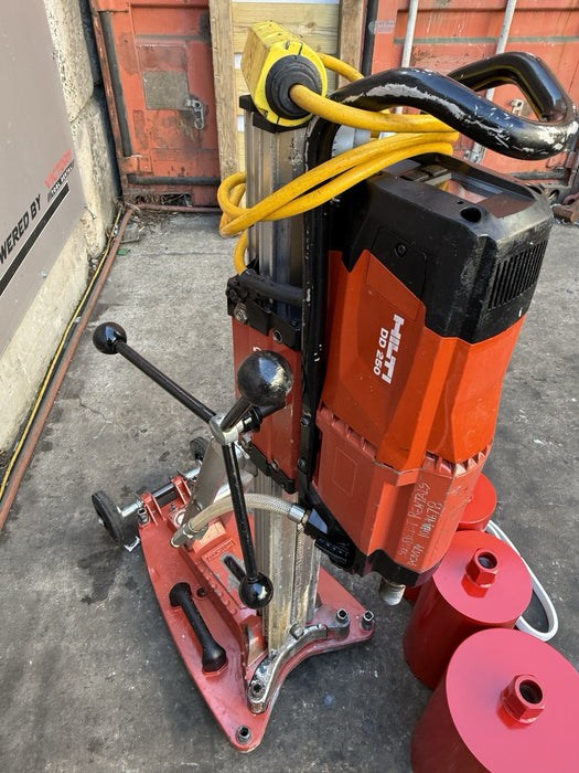 Hilti DD-250 DD200 Core Drill Rig with Core Bits Works Fine