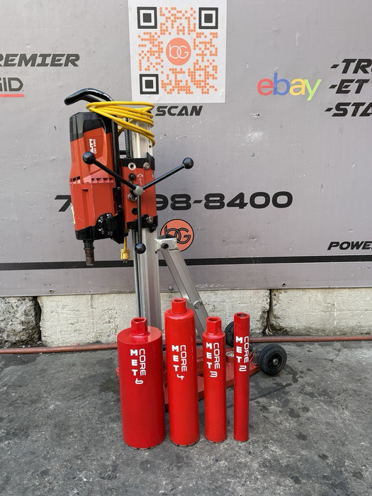 Hilti DD-250 DD200 Core Drill Rig with Core Bits Works Fine etm4