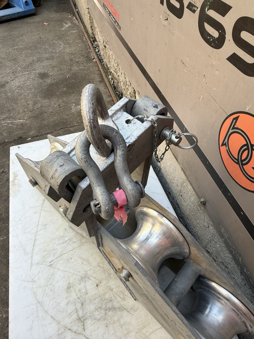 Condux 08539600 Cable Guide 6X11 Three Sheave Wire Pulley 10000 Lbs 10k Puller