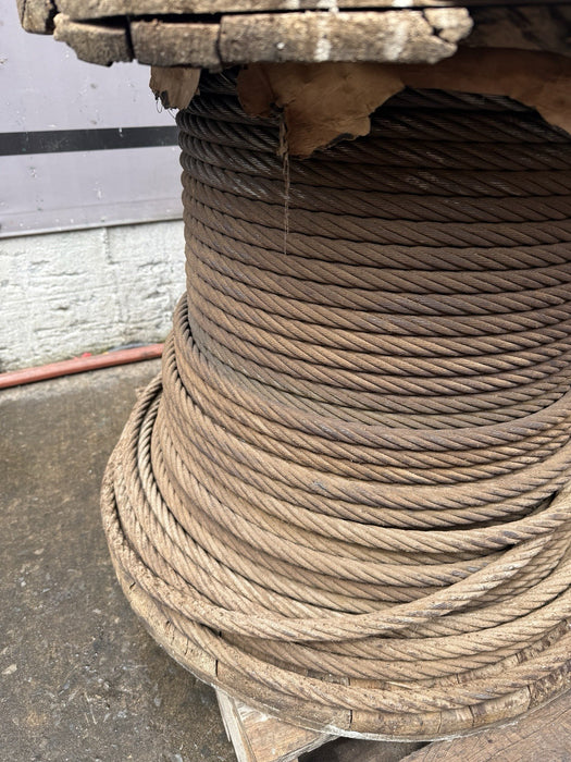 5/8" UnGalvanized Wire Rope Steel Cable IWRC 6x19 (1000Feet)