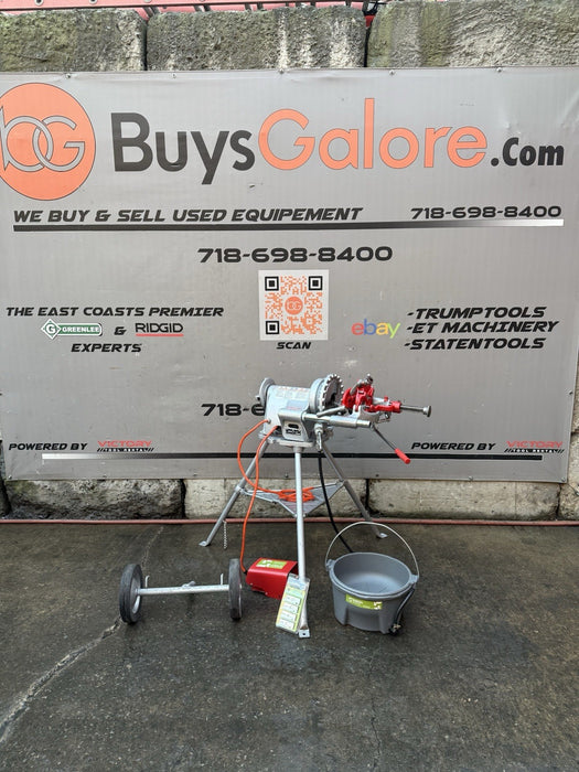 RIDGID 300 T2 Pipe Threader Machine, Carriage & Tristand   Great Shape