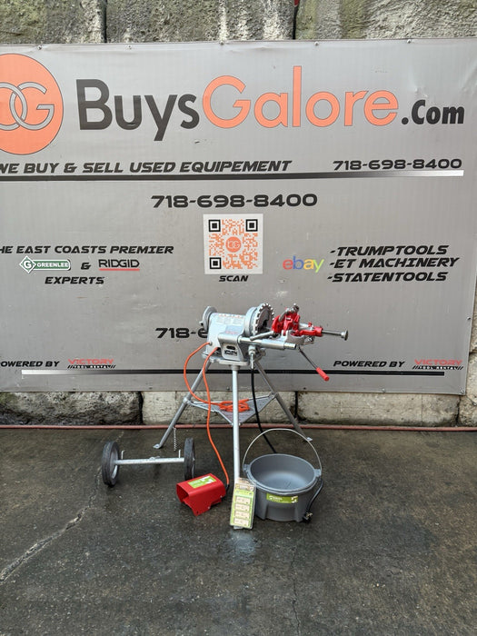 RIDGID 300 T2 Pipe Threader Machine, Carriage & Tristand   Great Shape