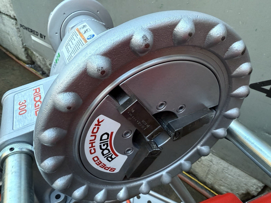 RIDGID 300 T2 Pipe Threader Machine, Carriage & Tristand   Great Shape