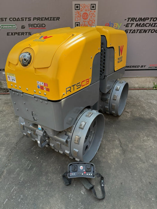 2022 Wacker Neuson RTSC3 Remote Controlled Trench Compactor Roller 93HRS KOHLER