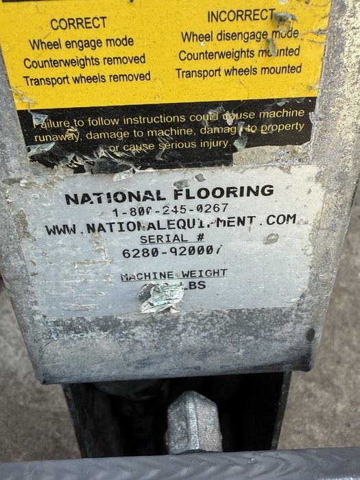 National Flooring Equipment Self-Propelled Floor Tile Scraper Model 6280 Nice ee 12