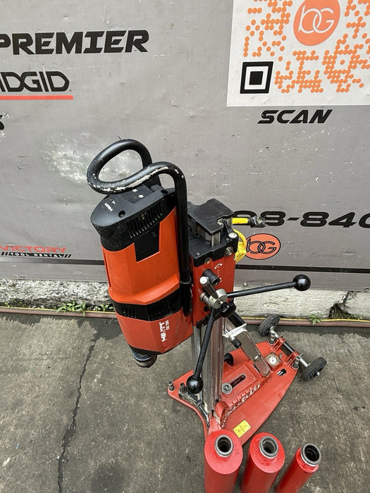 Hilti DD-200 DD200 Core Drill Rig with Core Bits Works Fine eg6