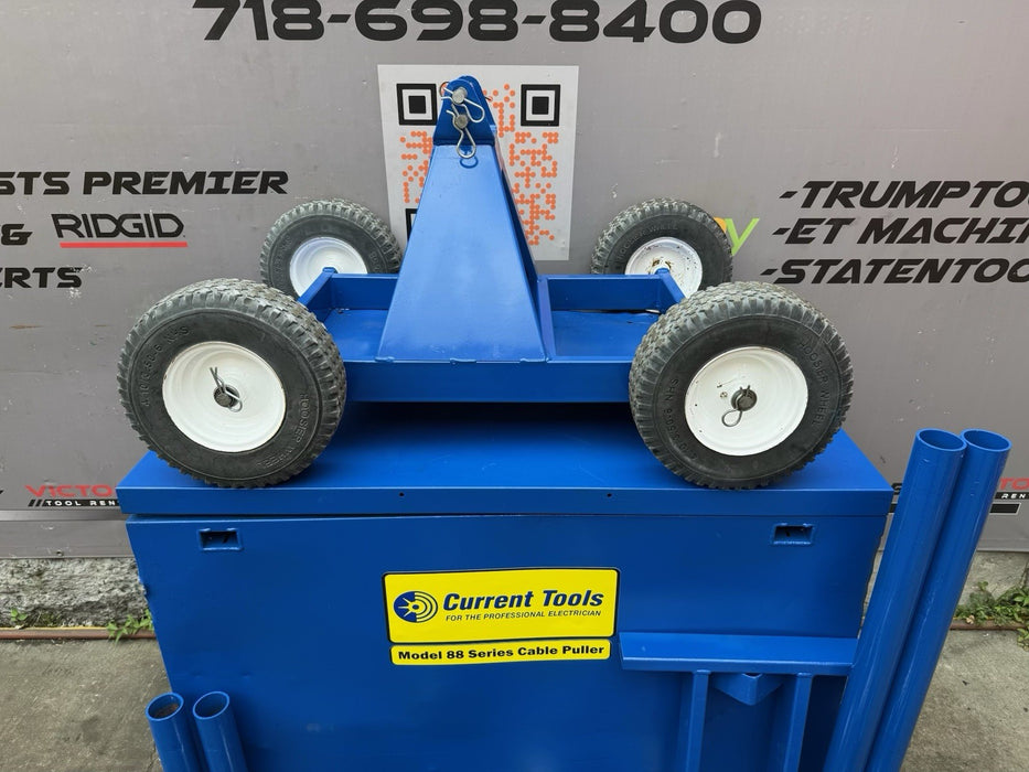 Current Tools 88 8000LBs Cable Puller Wire Tugger w/ Accessories Mint Shape