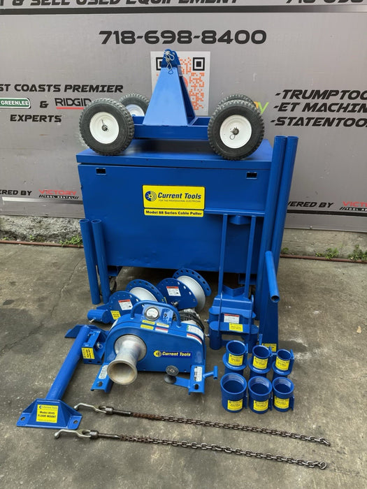 Current Tools 88 8000LBs Cable Puller Wire Tugger w/ Accessories Mint Shape