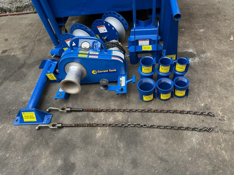 Current Tools 88 8000LBs Cable Puller Wire Tugger w/ Accessories Mint Shape