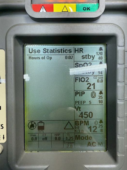 Zoll Impact 731 EMV+ PATIENT MONITOR NEW BATT & Caire Saros 3000 Oxygen SET
