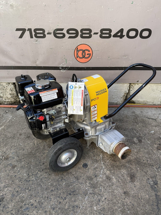 Wacker Neuson PDT3 Diaphragm Pump Commercial Grade Demo Condition