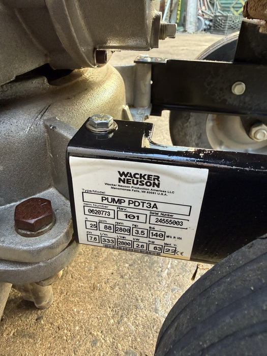 Wacker Neuson PDT3 Diaphragm Pump Commercial Grade