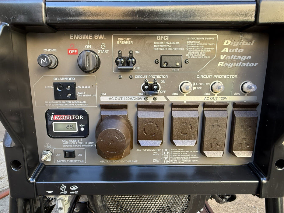 Honda EB10000 Industrial Generator 29 Hours 10,000 Watt