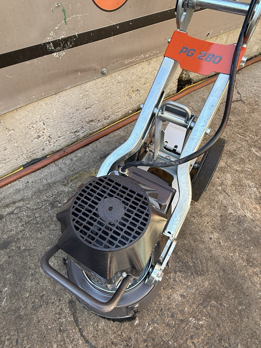 HUSQVARNA PG280 Concrete Grinder Walk-Behind Single-Disc 120V 2021 30.5HRS DEMO