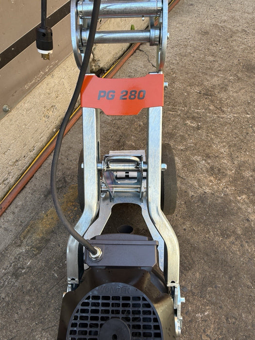 HUSQVARNA PG280 Concrete Grinder Walk-Behind Single-Disc 120V 2024 0.2HRS DEMO
