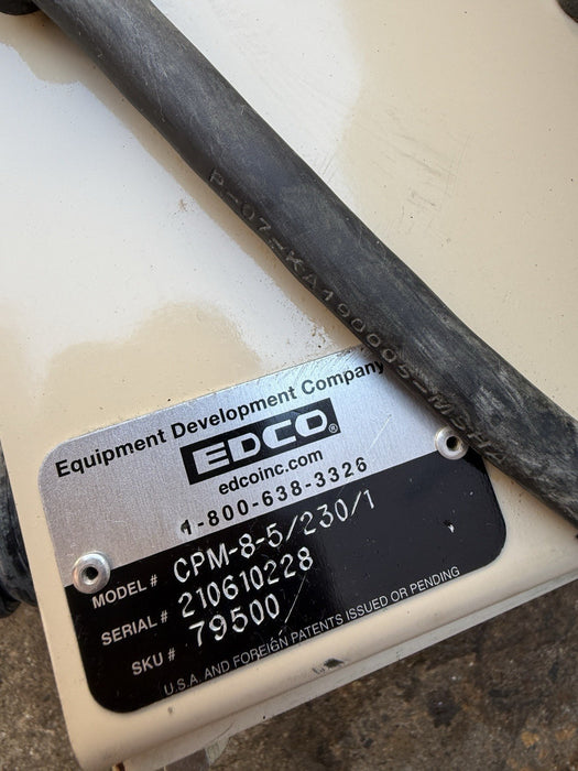 Edco CPM-8 Concrete Scarifier Grinder Electric Motor Works Fine Mint Shape