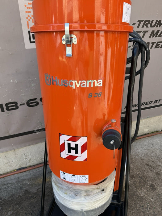 2021 Husqvarna S36 Dust & Slurry Collector Extractor Vacuum Power Tool 25HRS