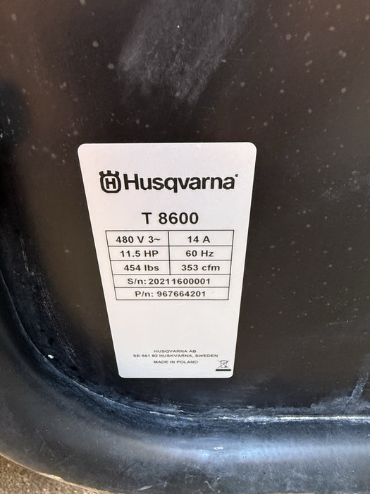 2021 Husqvarna T8600 480V Hepa Dust Extractor Dust Coillector Vacuum 112HRS