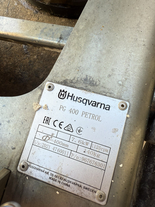 Husqvarna PG400 Petrol Floor Grinder Honda 2021 MINT Condition Grinder Edco