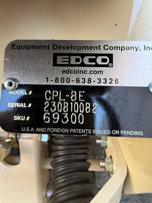 2022 Edco CPL8-1.5B Electric 8" Walk-Behind Concrete Planer Resurfacer DEMO