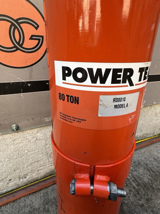 SPX Power Team - RD8018 - 80 Ton hydraulic cylinder/portapower - 18” Stroke Mint
