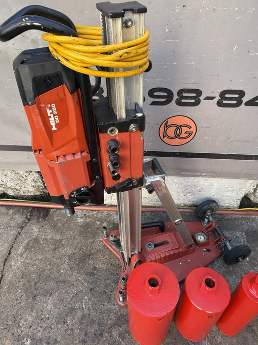 HILTI DD250 CORE DRILL With Stand Core Bits Great Condition Tested And Ready 💥