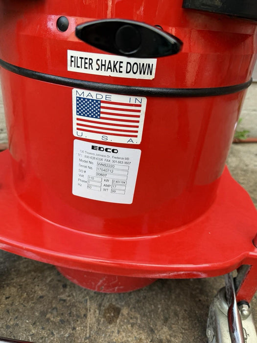 Edco WNS2220 Vortex-200 Portable Shop Vacuum Dust Collection et25 Works Well