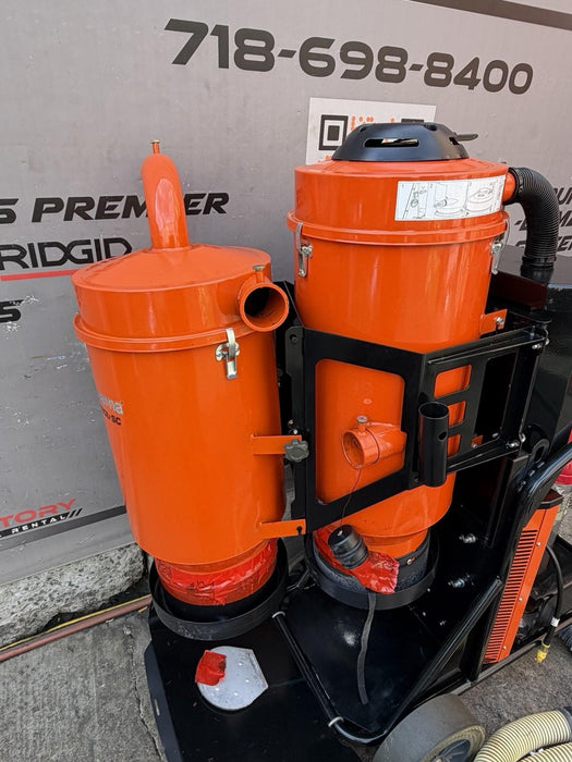 2023 Husqvarna T4000P Dust Soff Cut Extractor Collector Vacuum Honda 56 HRS MINT