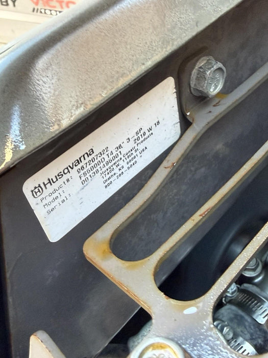 Husqvarna FS-5000D Walk Behind Concrete Saw 2019 Model only 346Hours 3 Speed