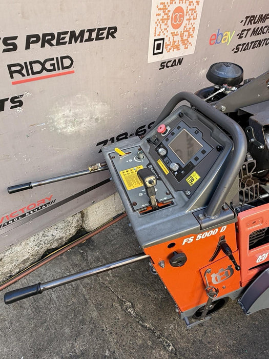 Husqvarna FS-5000D Walk Behind Concrete Saw 2019 Model only 346Hours 3 Speed