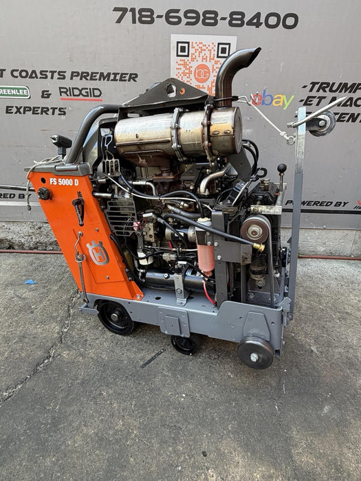Husqvarna FS-5000D Walk Behind Concrete Saw 2019 Model only 346Hours 3 Speed