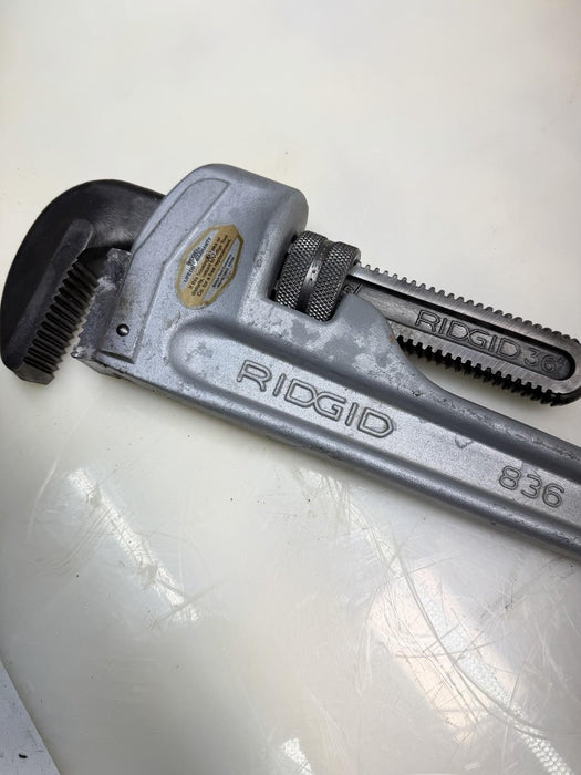 Rigid 36” Aluminum Straight Pipe Wrench (Model 836) Mint Condition