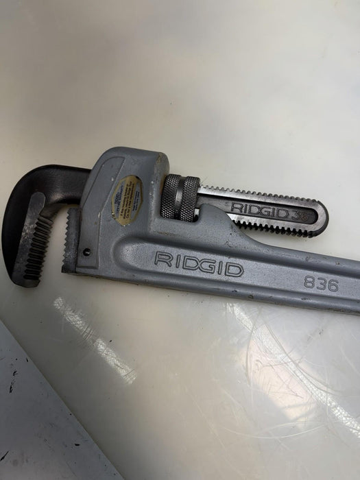 Rigid 36” Aluminum Straight Pipe Wrench (Model 836) Mint Condition et3