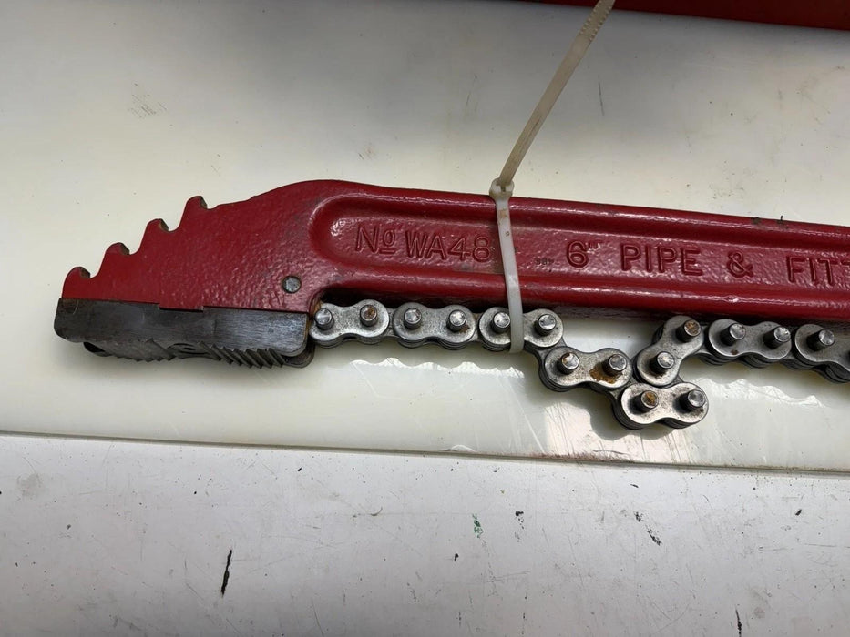 Reed WA48 Heavy Duty Pipe Chain Wrench, 1" to 6" Pipe capacity