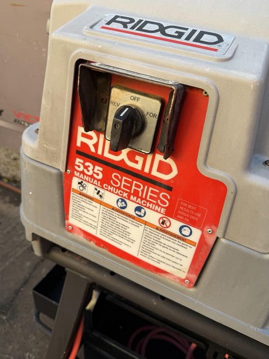 Refurbish Ridgid 535 V3 Pipe Threader 1/2"-2" Threading Machine 811A Dies Cart bg21