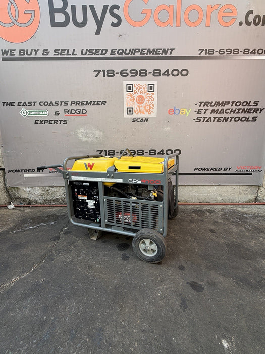 2021 Wacker Neuson GPS9700A 9,700W Portable Generator Honda Gas Genset 59HRS