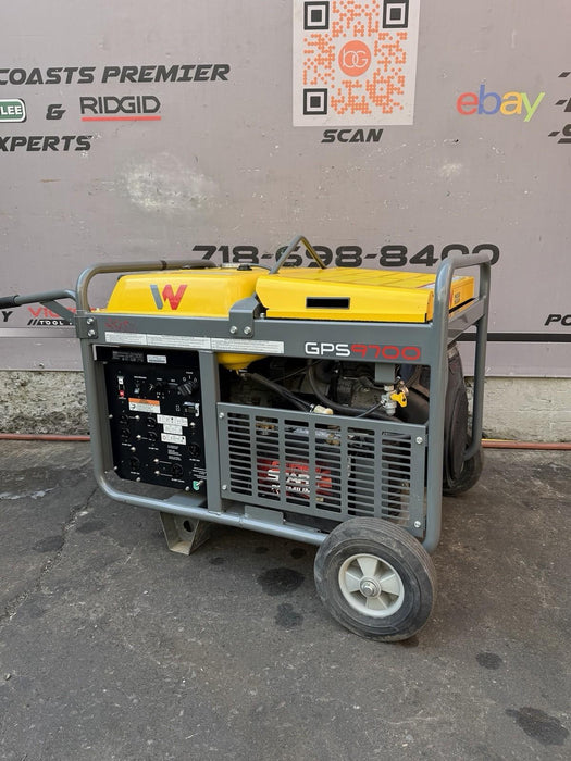 2021 Wacker Neuson GPS9700A 9,700W Portable Generator Honda Gas Genset 59HRS