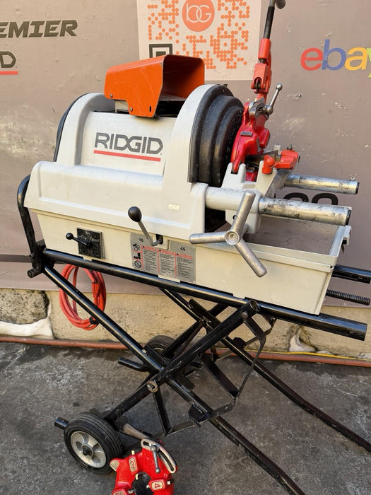 RIDGID 1822 Automatic Pipe Threader 110V, Folding Cart 815a Die 1224, 300, 535