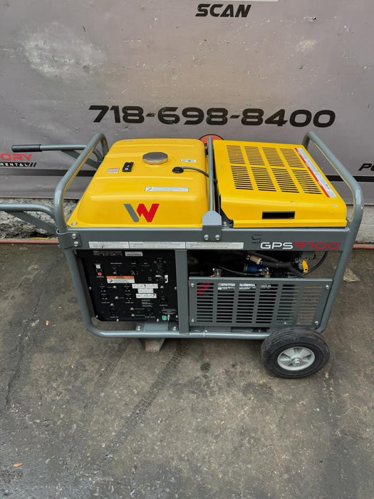 2021 Wacker Neuson GPS9700A 9,700W Portable Generator Honda Gas Genset 45HRS