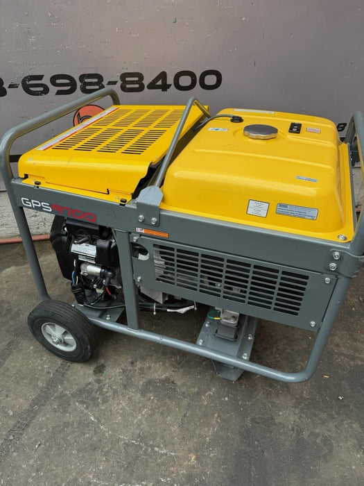 2021 Wacker Neuson GPS9700A 9,700W Portable Generator Honda Gas Genset 45HRS