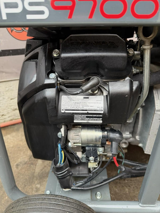 2021 Wacker Neuson GPS9700A 9,700W Portable Generator Honda Gas Genset 45HRS