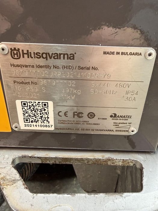 2021 Husqvarna PG 830 S 32" Floor Surface Concrete Grinder Polisher Machine