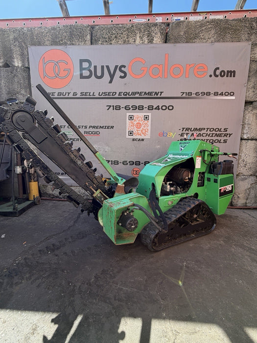 Vermeer RTX250 Self-Propelled Walk Behind 36” Trencher 422HRS 2017 Model