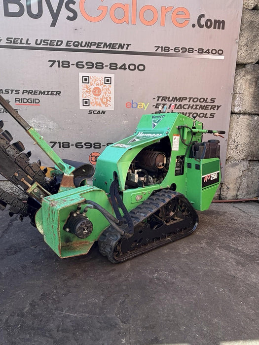 Vermeer RTX250 Self-Propelled Walk Behind 36” Trencher 422HRS 2017 Model