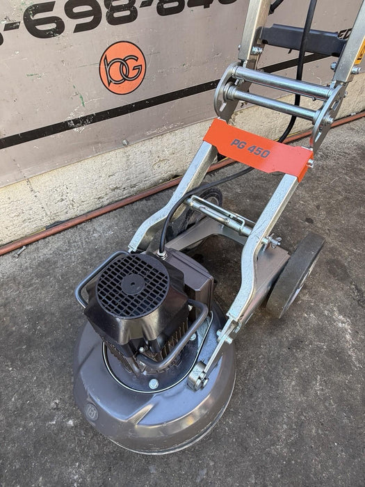 Husqvarna PG450 Concrete Floor Grinder 2022 87HRS DUST GUARD AND DISCS INCLUDED