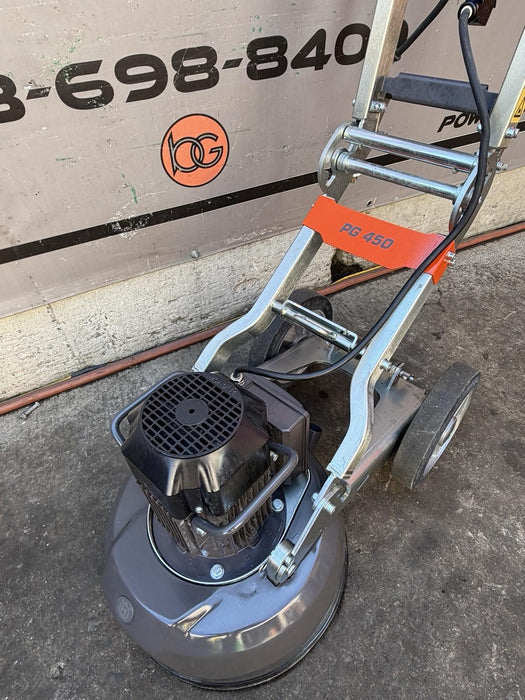 Husqvarna PG450 Concrete Floor Grinder 2022 6HRS DUST GUARD AND DISCS INCLUDED