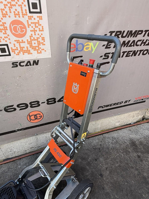 Husqvarna PG450 Concrete Floor Grinder 2022 6HRS DUST GUARD AND DISCS INCLUDED