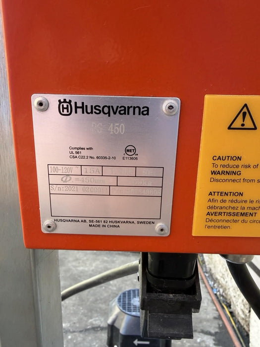 Husqvarna PG450 Concrete Floor Grinder 2021 45HRS DUST GUARD AND DISCS INCLUDED